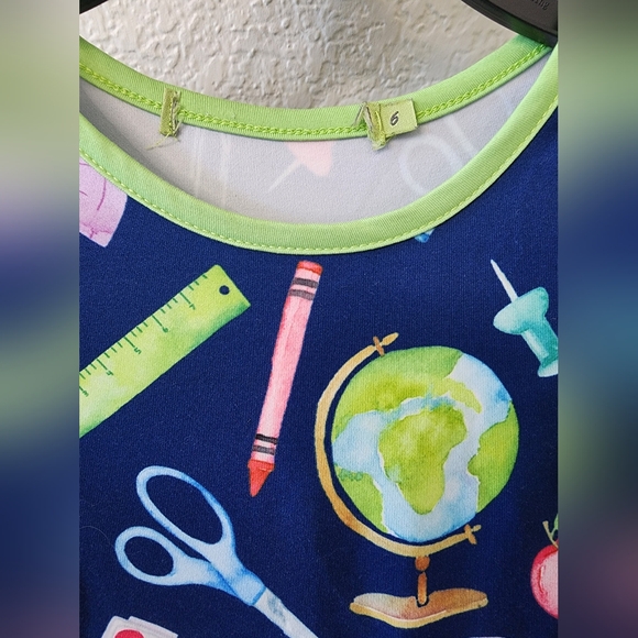 Millie Loves Lily Back to School Dress Girls Size 6 - Picture 4 of 5